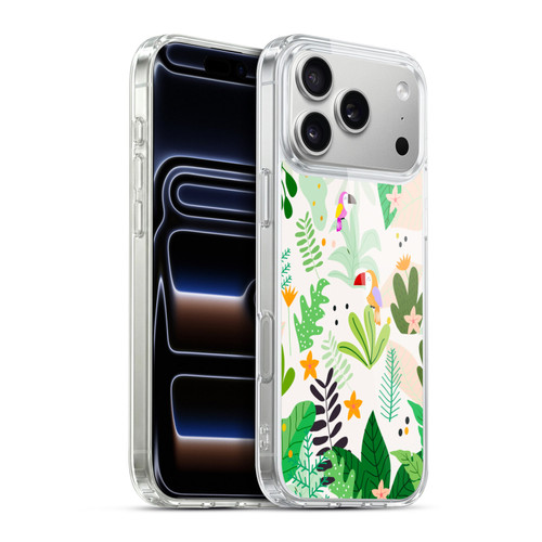 Haroulita Leaves 2 Leaves And Parrots Soft Gel Case for Apple iPhone 17 Pro Max
