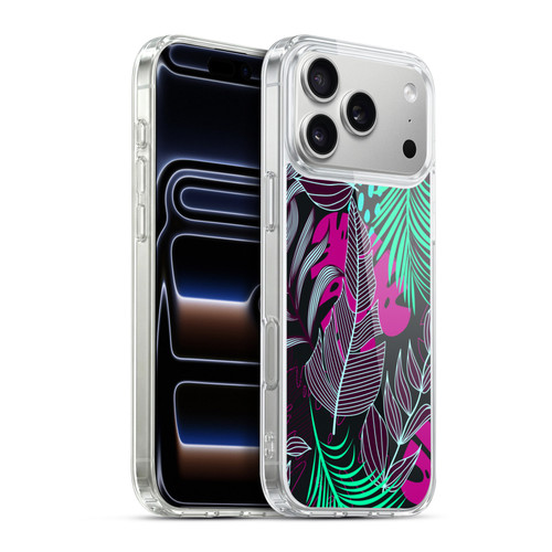 Haroulita Leaves 2 Magenta Soft Gel Case for Apple iPhone 17 Pro Max