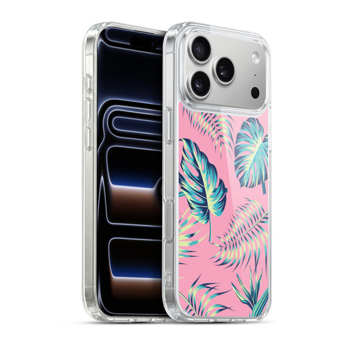 Haroulita Leaves 2 Pink Soft Gel Case for Apple iPhone 17 Pro Max