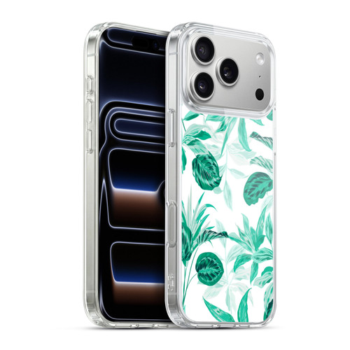 Haroulita Leaves 2 Tropical Leaves Soft Gel Case for Apple iPhone 17 Pro Max