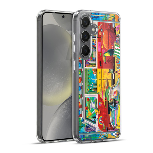 Michael David Ward Psychedelic Art Van Life Frog Soft Gel Case for Samsung Galaxy S24+ 5G & MagSafe
