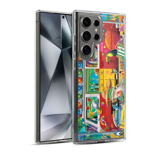 Michael David Ward Psychedelic Art Van Life Frog Soft Gel Case for Samsung Galaxy S24 Ultra 5G & MagSafe