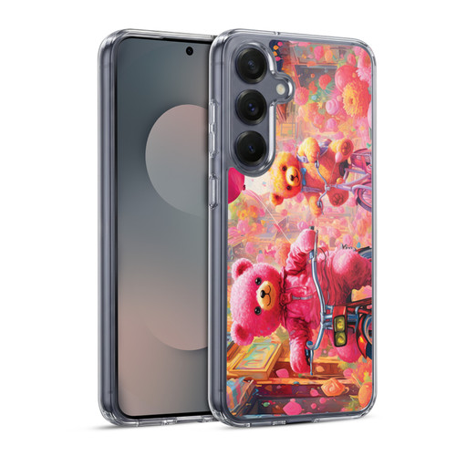 Michael David Ward Psychedelic Art Bears In Wonderland Soft Gel Case for Samsung Galaxy S25 & MagSafe