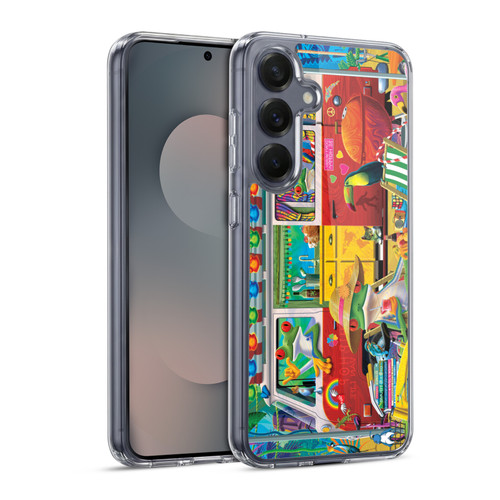 Michael David Ward Psychedelic Art Van Life Frog Soft Gel Case for Samsung Galaxy S25 & MagSafe