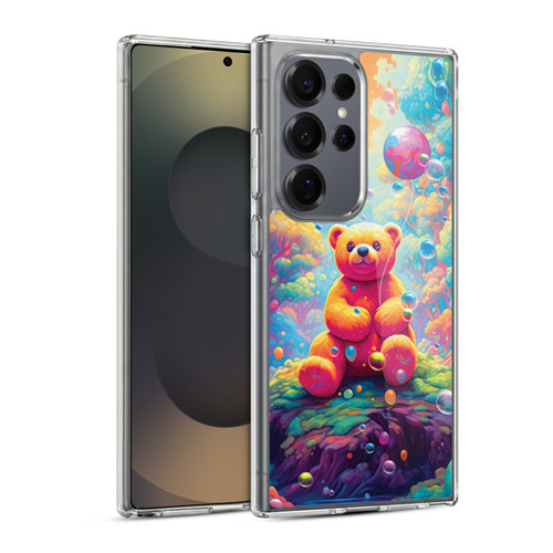 Michael David Ward Psychedelic Art Teddy Bear In Wonderland Soft Gel Case for Samsung Galaxy S25 Ultra & MagSafe