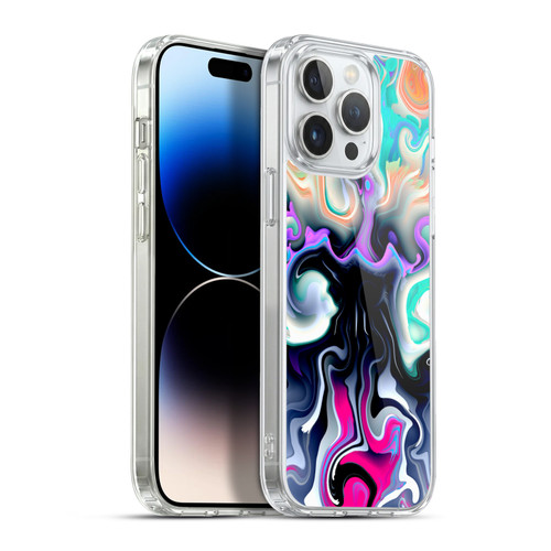 Haroulita Liquid Marble Glitch Soft Gel Case for Apple iPhone 13 Pro Max & MagSafe