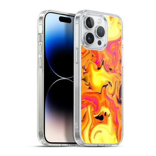 Haroulita Liquid Marble Warm Breeze Soft Gel Case for Apple iPhone 13 Pro Max & MagSafe