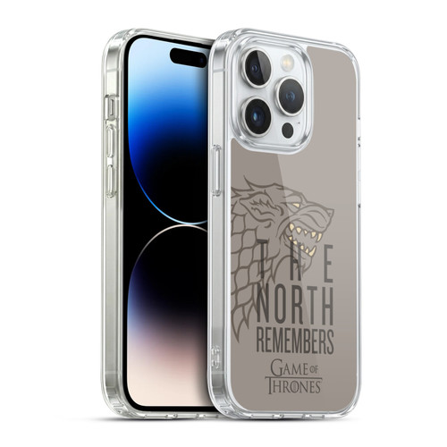 HBO Game of Thrones Season 8 For The Throne Art Stark Soft Gel Case for Apple iPhone 14 Pro & MagSafe