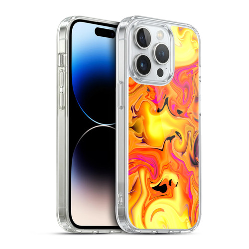 Haroulita Liquid Marble Warm Breeze Soft Gel Case for Apple iPhone 13 Pro & MagSafe