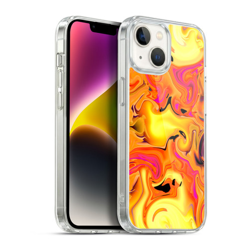Haroulita Liquid Marble Warm Breeze Soft Gel Case for Apple iPhone 14