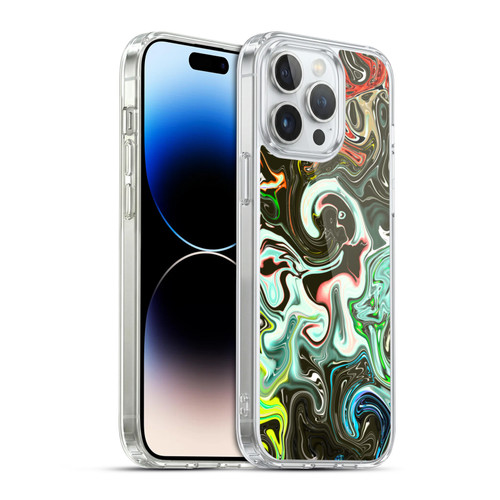 Haroulita Liquid Marble Abstract Soft Gel Case for Apple iPhone 14 Pro Max & MagSafe