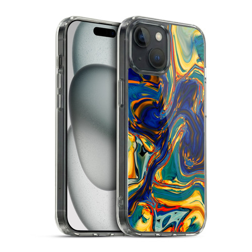 Haroulita Liquid Marble Sunset Soft Gel Case for Apple iPhone 15 & MagSafe