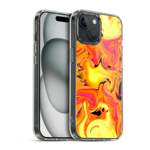 Haroulita Liquid Marble Warm Breeze Soft Gel Case for Apple iPhone 15 & MagSafe