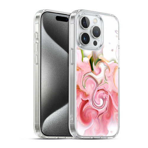 Haroulita Liquid Marble Blush Soft Gel Case for Apple iPhone 15 Pro & MagSafe