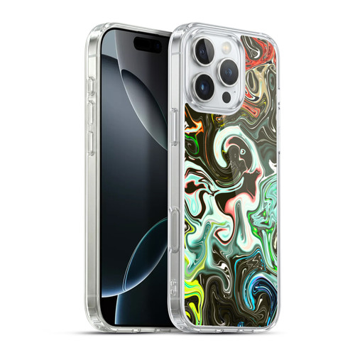 Haroulita Liquid Marble Abstract Soft Gel Case for Apple iPhone 16 Pro Max & MagSafe