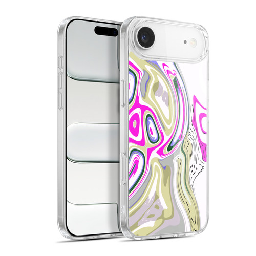 Haroulita Liquid Marble Magenta Swirl Soft Gel Case for Apple iPhone 17 Air