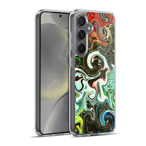 Haroulita Liquid Marble Abstract Soft Gel Case for Samsung Galaxy S24+ 5G & MagSafe