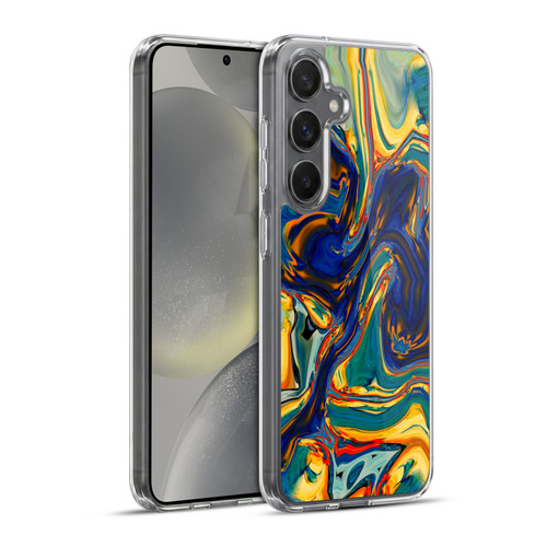 Haroulita Liquid Marble Sunset Soft Gel Case for Samsung Galaxy S24+ 5G & MagSafe