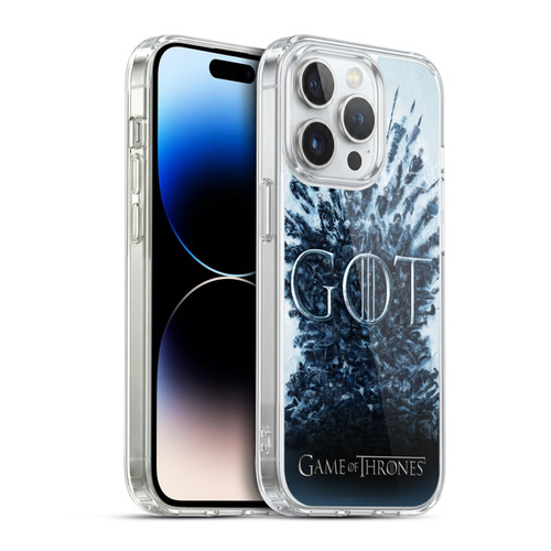 HBO Game of Thrones Season 8 Key Art Aftermath Soft Gel Case for Apple iPhone 14 Pro & MagSafe