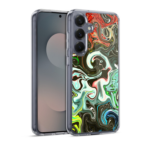 Haroulita Liquid Marble Abstract Soft Gel Case for Samsung Galaxy S25 & MagSafe