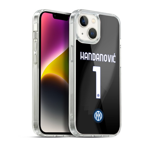 Fc Internazionale Milano 2022/23 Players Home Kit Samir Handanovic Soft Gel Case for Apple iPhone 14