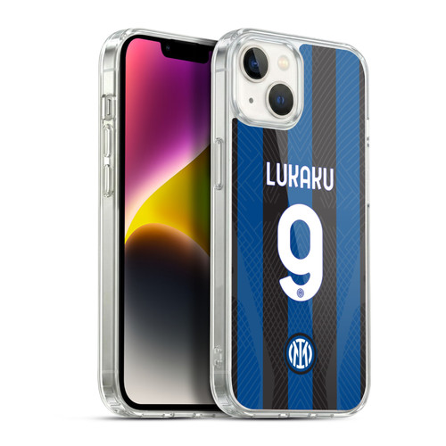 Fc Internazionale Milano 2022/23 Players Home Kit Romelu Lukaku Soft Gel Case for Apple iPhone 14 Plus & MagSafe