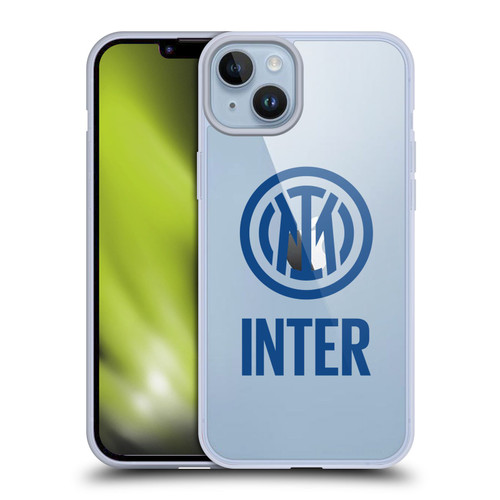 Fc Internazionale Milano Logo Stacked Soft Gel Case for Apple iPhone 14 Plus & MagSafe