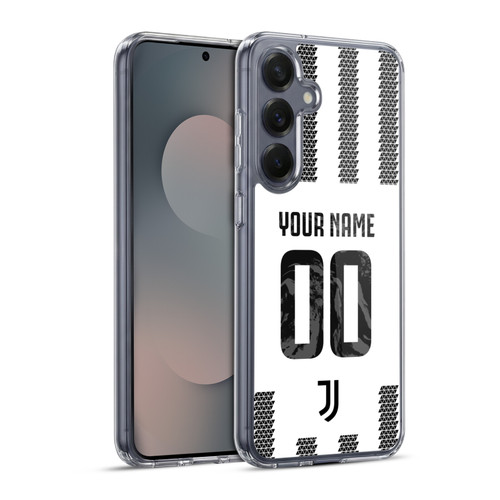 Custom Customised Personalised Juventus Football Club 2022/23 Match Kit Home Soft Gel Case for Samsung Galaxy S25+ & MagSafe