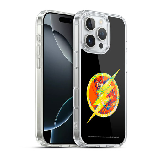 Justice League DC Comics Dark Electric Pop Icons The Flash Soft Gel Case for Apple iPhone 16 Pro & MagSafe