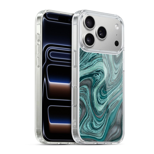 LebensArt Gemstone Marble Shiny River Soft Gel Case for Apple iPhone 17 Pro