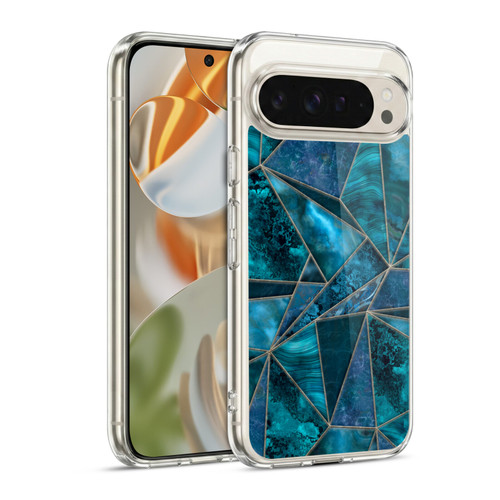 LebensArt Gemstone Marble Stained Glass Soft Gel Case for Google Pixel 9 / Pixel 9 Pro