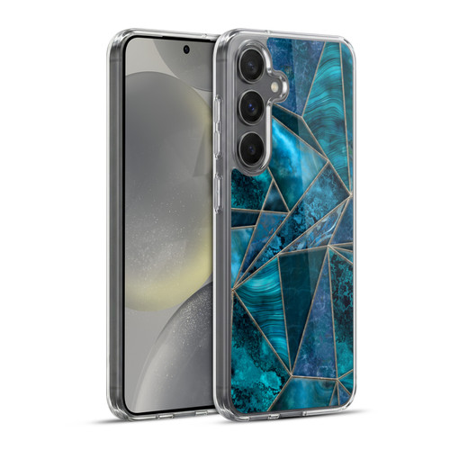 LebensArt Gemstone Marble Stained Glass Soft Gel Case for Samsung Galaxy S24+ 5G & MagSafe
