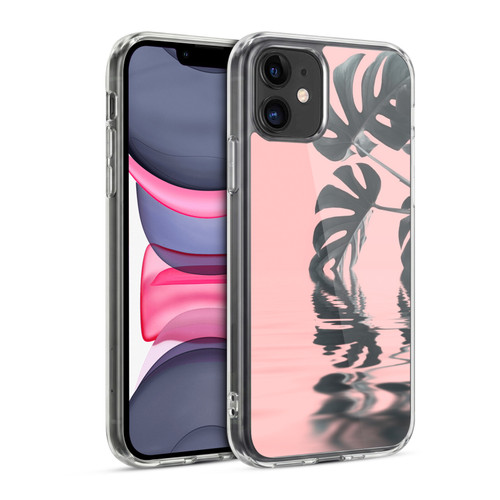 LebensArt Pastels Monstera Soft Gel Case for Apple iPhone 11