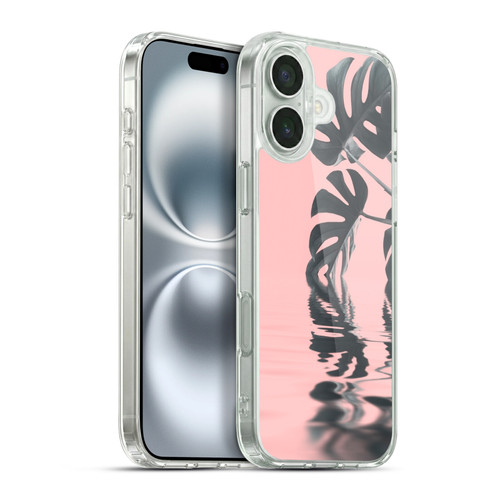 LebensArt Pastels Monstera Soft Gel Case for Apple iPhone 16 Plus & MagSafe