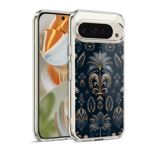 LebensArt Mix Art Art Deco Dark Blue Kopie Soft Gel Case for Google Pixel 9 / Pixel 9 Pro