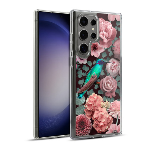 LebensArt Mix Art Hummingbird Romance Soft Gel Case for Samsung Galaxy S23 Ultra 5G & MagSafe