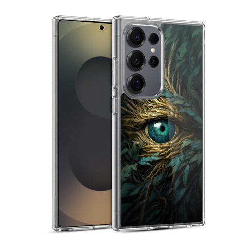 LebensArt Mix Art Bright Teal Dragon Eye Soft Gel Case for Samsung Galaxy S25 Ultra & MagSafe