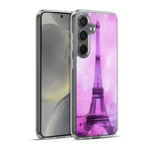 LebensArt Pastels Abstract Soft Gel Case for Samsung Galaxy S24+ 5G & MagSafe