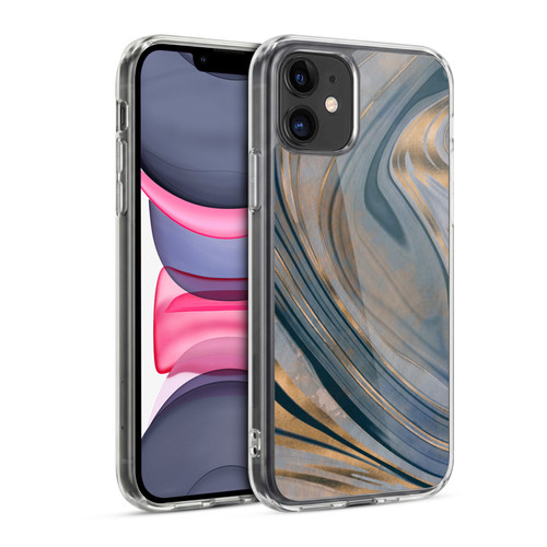 LebensArt Mineral Marble Gemstone Soft Gel Case for Apple iPhone 11