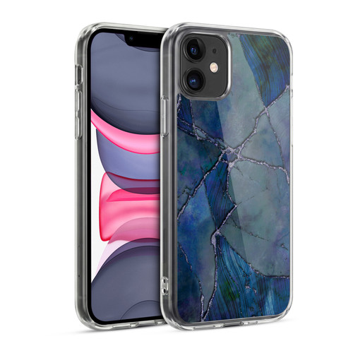 LebensArt Mineral Marble Indigo Soft Gel Case for Apple iPhone 11