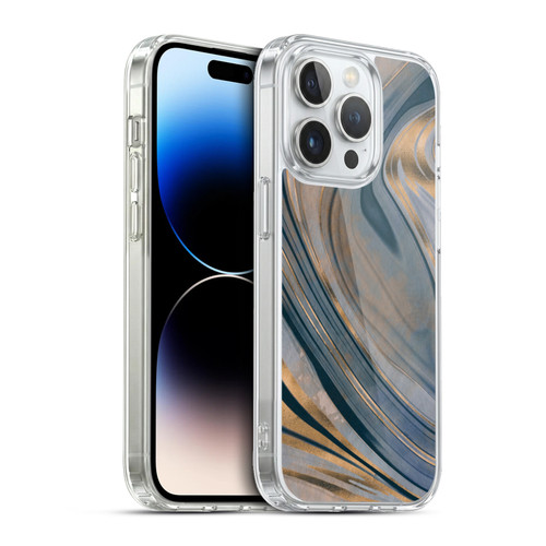 LebensArt Mineral Marble Gemstone Soft Gel Case for Apple iPhone 13 Pro & MagSafe