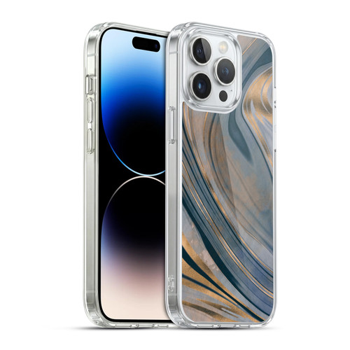 LebensArt Mineral Marble Gemstone Soft Gel Case for Apple iPhone 14 Pro Max & MagSafe