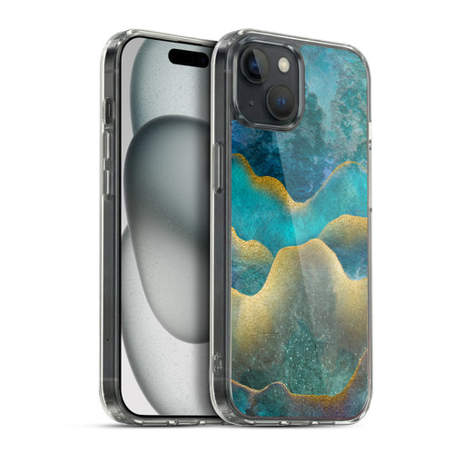 LebensArt Mineral Marble Wash Up Soft Gel Case for Apple iPhone 15 Plus & MagSafe