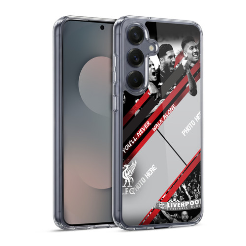 Custom Customised Personalised Liverpool Football Club Liverpool Fc Red Goal Soft Gel Case for Samsung Galaxy S25 & MagSafe