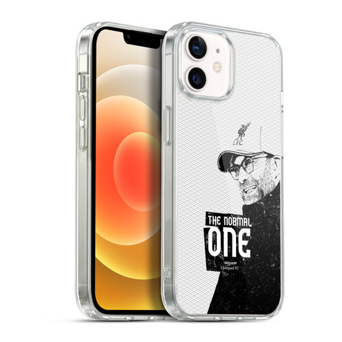 Liverpool Football Club Jurgen Klopp Illustrations Shoulder White Soft Gel Case for Apple iPhone 12 / iPhone 12 Pro & MagSafe