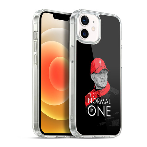 Liverpool Football Club Jurgen Klopp Illustrations Training Black Soft Gel Case for Apple iPhone 12 / iPhone 12 Pro & MagSafe