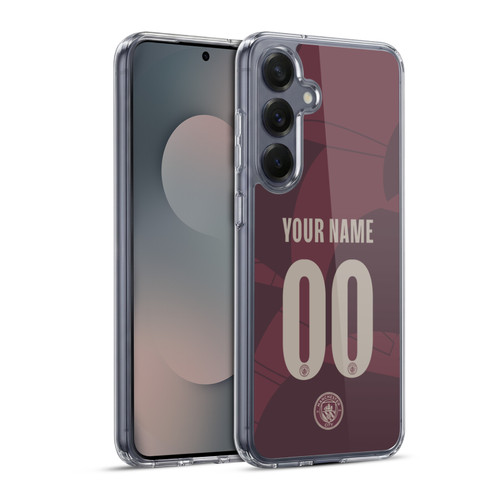 Custom Customised Personalised Manchester City Man City FC 2024/25 Badge Kit Third Soft Gel Case for Samsung Galaxy S25+ & MagSafe