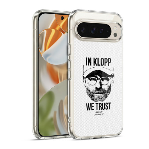 Liverpool Football Club Jurgen Klopp Illustrations Full Face White Soft Gel Case for Google Pixel 9 / Pixel 9 Pro