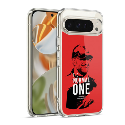 Liverpool Football Club Jurgen Klopp Illustrations Smile Red Soft Gel Case for Google Pixel 9 / Pixel 9 Pro