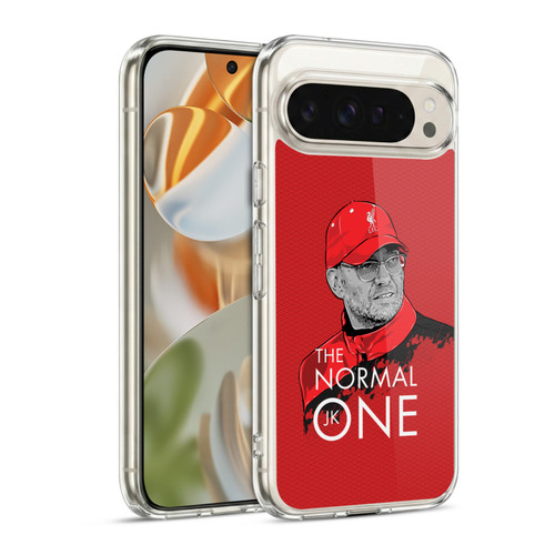 Liverpool Football Club Jurgen Klopp Illustrations Training Red Soft Gel Case for Google Pixel 9 / Pixel 9 Pro